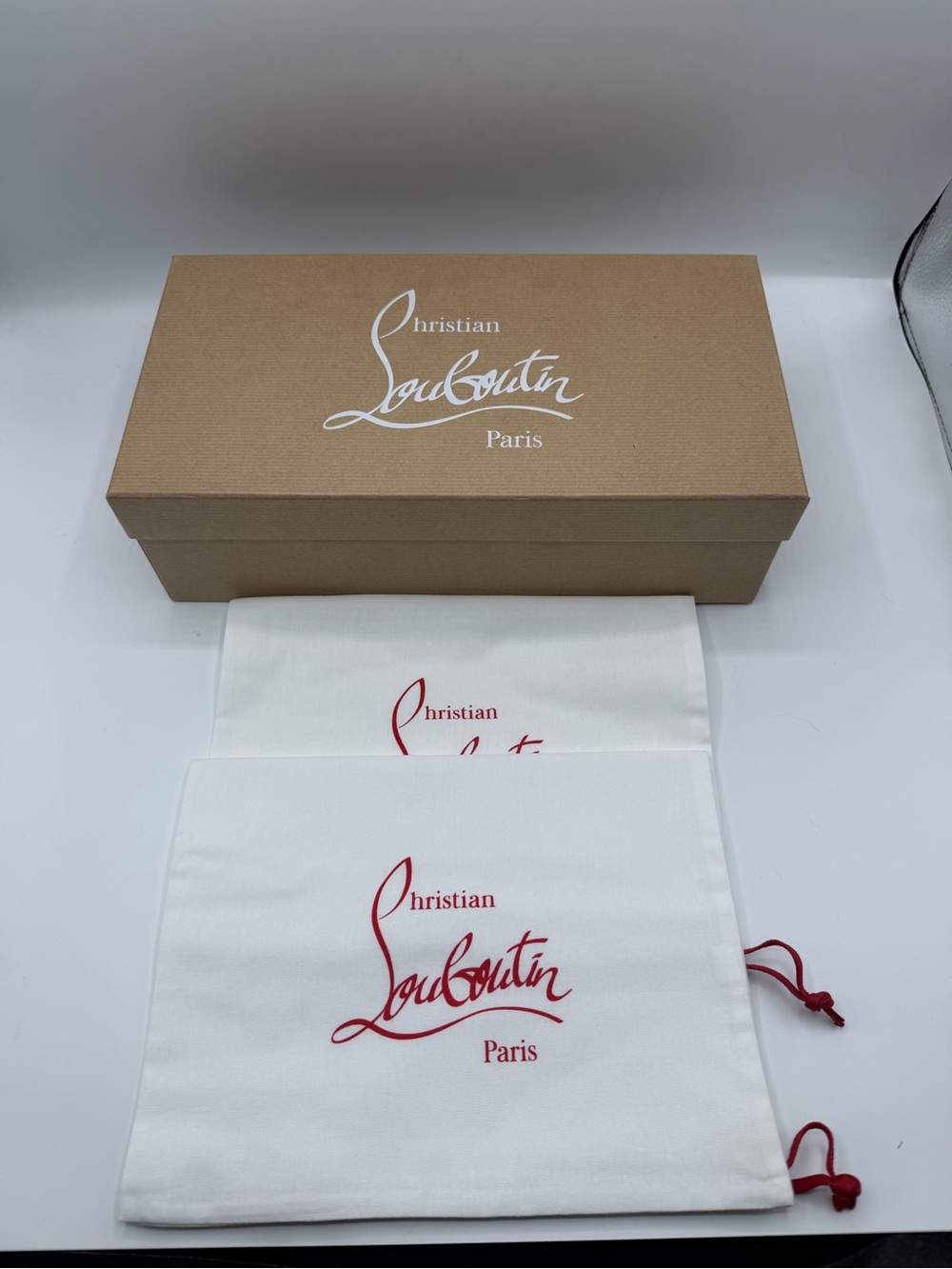 NEW Christian Louboutin Red Bottom Beige Leather Mamadrague Ballet Flats EU 39.5 - Picture 9 of 9